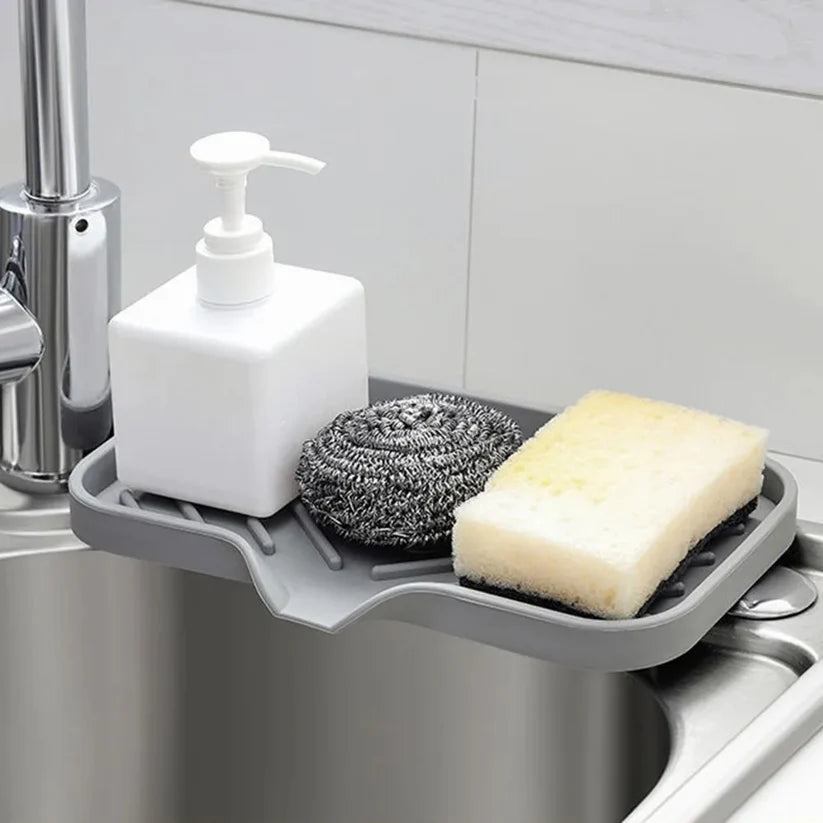 Sink Caddy & Sponge Holder with Drain Tray