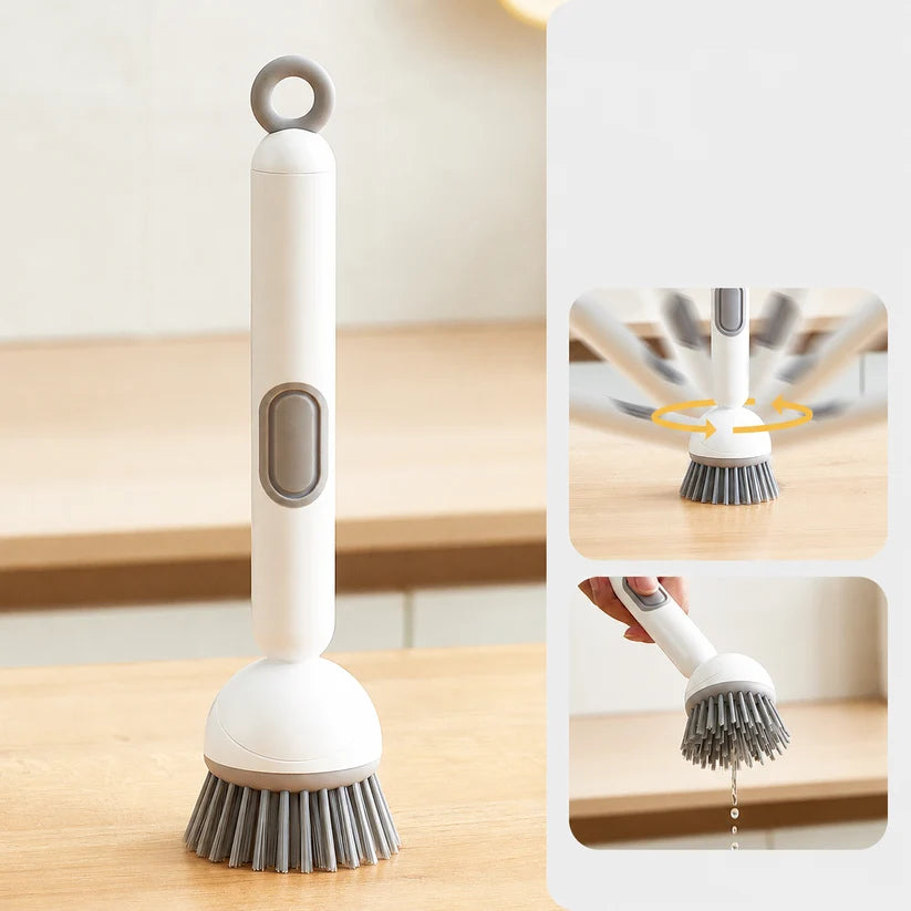 Long-Handle Dish Scrub Brush – Ergonomic Kitchen Cleaning Brush