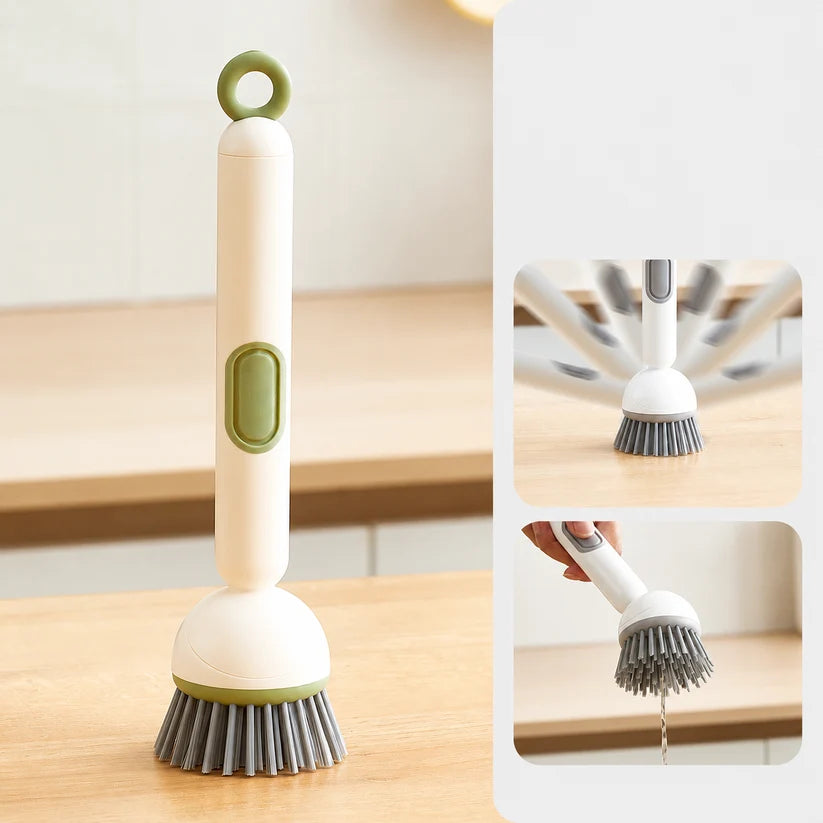 Long-Handle Dish Scrub Brush – Ergonomic Kitchen Cleaning Brush