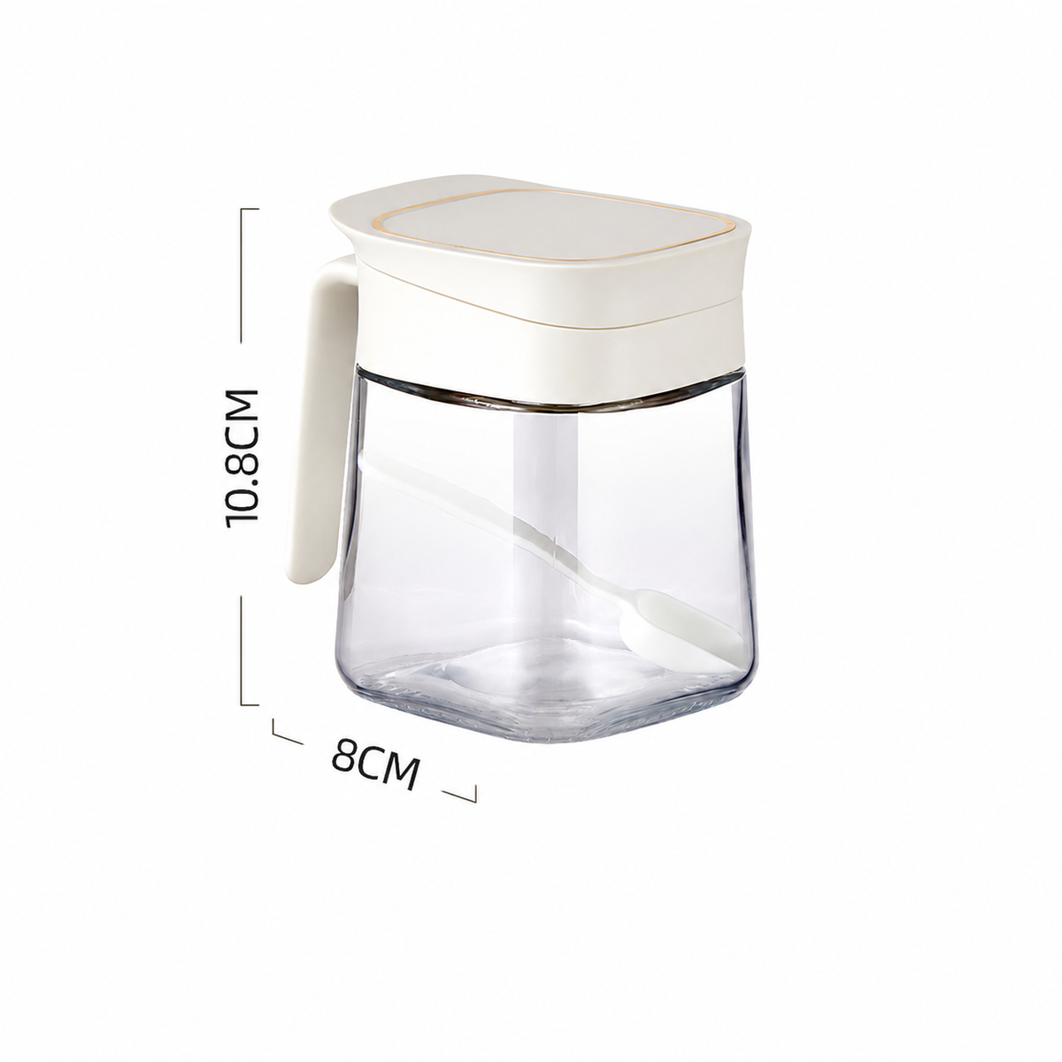 Spice Storage Containers with Lids & Spoons