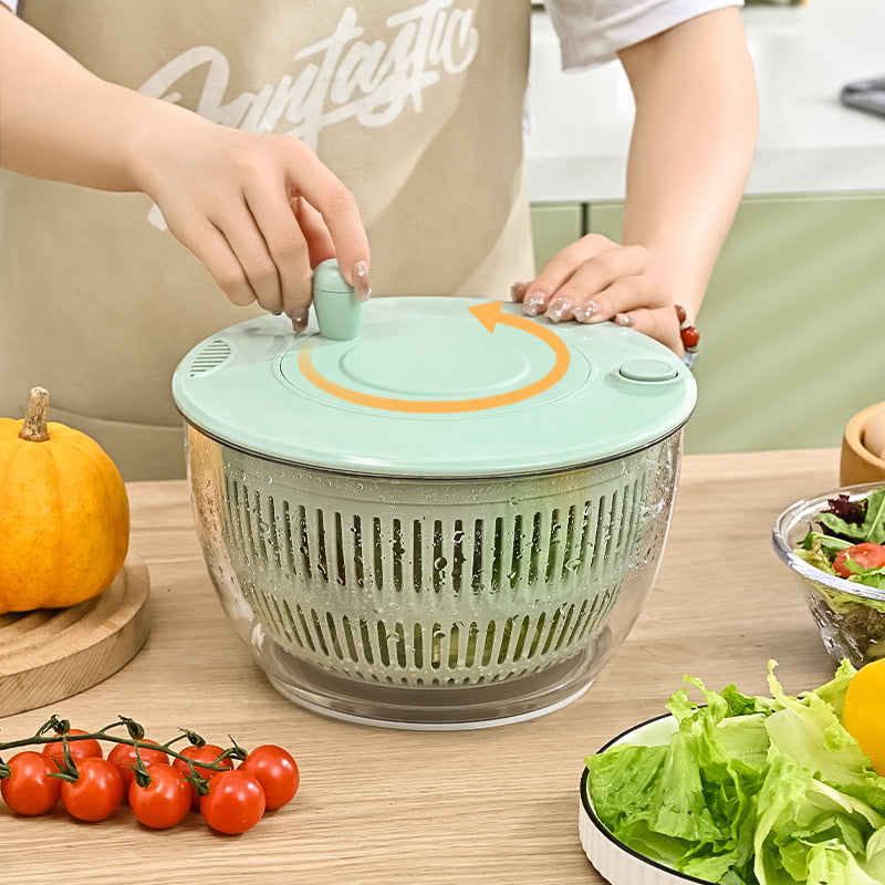 Manual Salad Spinner with Drain Basket