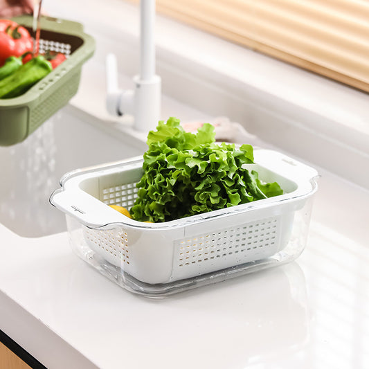 Expandable Over-the-Sink Colander & Drain Basket