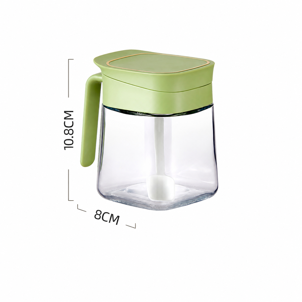 Spice Storage Containers with Lids & Spoons