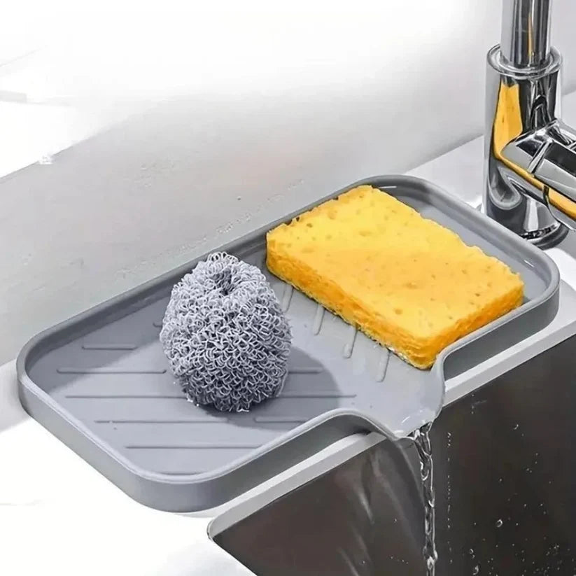 Sink Caddy & Sponge Holder with Drain Tray